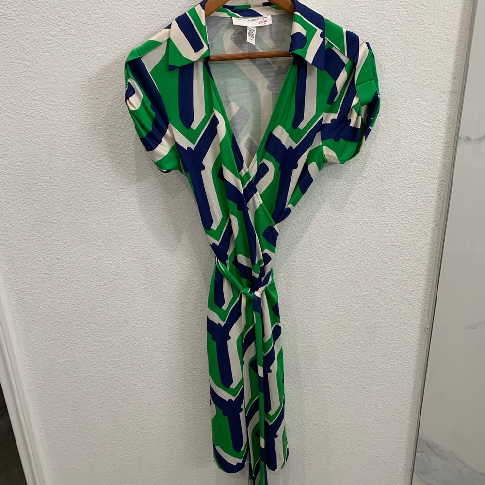 Diane Von Furstenburg Silk Wrap Dress.